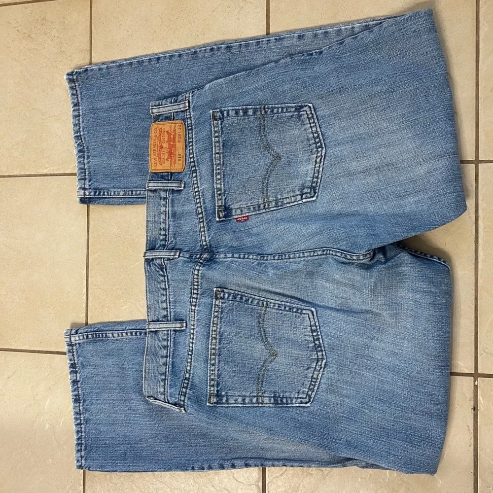 Levi's 514 Straight Fit Mens Light‎ Wash Denim Jeans Size 38x30